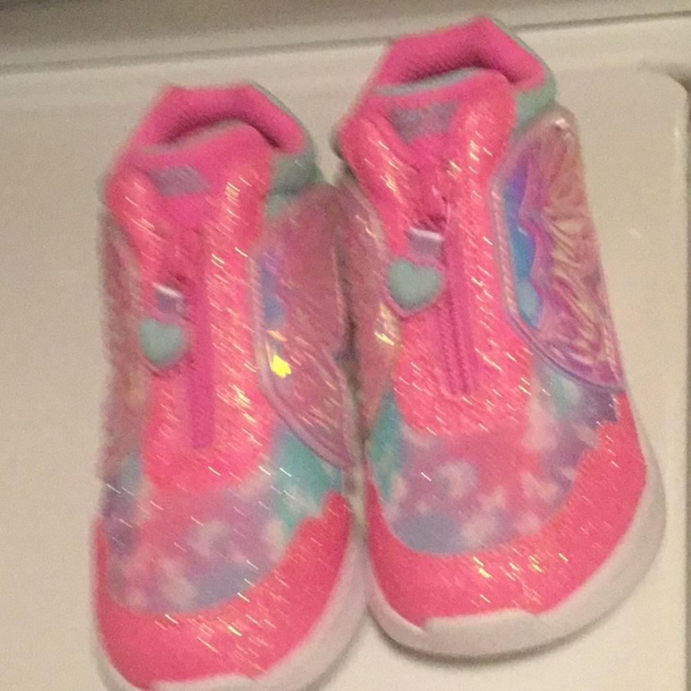 'SKETCHERS' 'PIXIE DAZZLE' MAGICAL COLLECTION SPARKLE TRAINING FLEX SNEAKERS